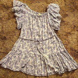 Cynthia Rowley Blue and White Floral Kids Dress